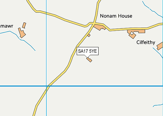 SA17 5YE map - OS VectorMap District (Ordnance Survey) SA17 5YE map - OS VectorMap District (Ordnance Survey)