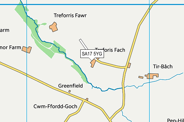 SA17 5YG map - OS VectorMap District (Ordnance Survey) SA17 5YG map - OS VectorMap District (Ordnance Survey)