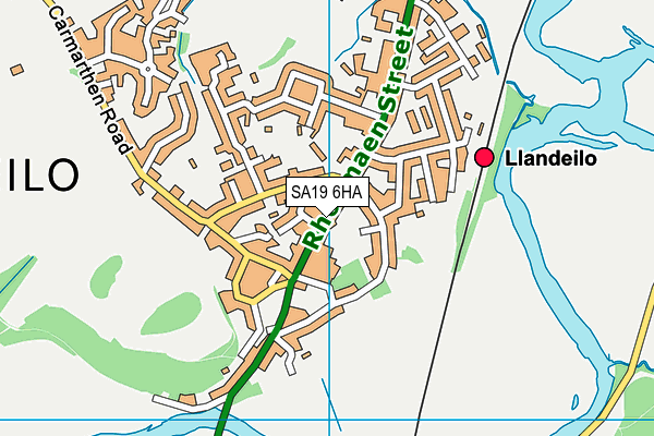 SA19 6HA map - OS VectorMap District (Ordnance Survey) SA19 6HA map - OS VectorMap District (Ordnance Survey)
