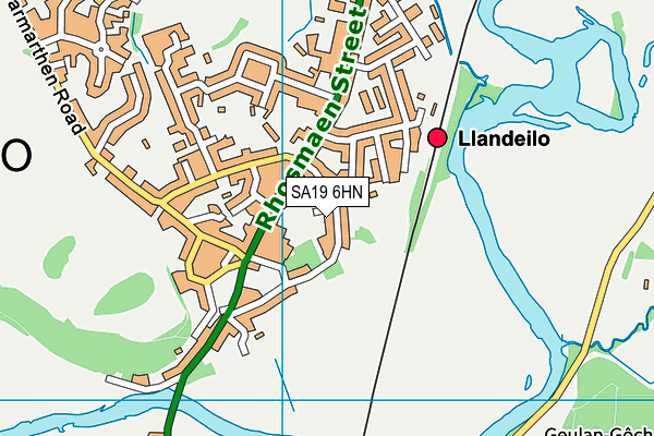 SA19 6HN map - OS VectorMap District (Ordnance Survey) SA19 6HN map - OS VectorMap District (Ordnance Survey)