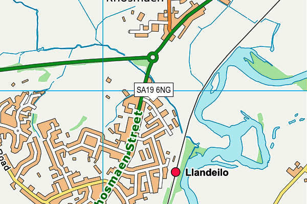 SA19 6NG map - OS VectorMap District (Ordnance Survey) SA19 6NG map - OS VectorMap District (Ordnance Survey)