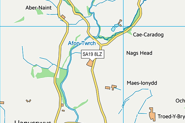 SA19 8LZ map - OS VectorMap District (Ordnance Survey) SA19 8LZ map - OS VectorMap District (Ordnance Survey)