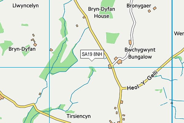 SA19 8NH map - OS VectorMap District (Ordnance Survey) SA19 8NH map - OS VectorMap District (Ordnance Survey)
