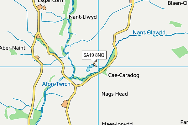 SA19 8NQ map - OS VectorMap District (Ordnance Survey) SA19 8NQ map - OS VectorMap District (Ordnance Survey)