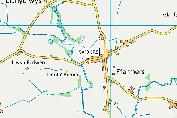 SA19 8PZ map - OS VectorMap District (Ordnance Survey) SA19 8PZ map - OS VectorMap District (Ordnance Survey)