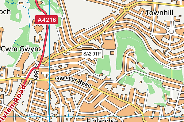 SA2 0TP map - OS VectorMap District (Ordnance Survey) SA2 0TP map - OS VectorMap District (Ordnance Survey)
