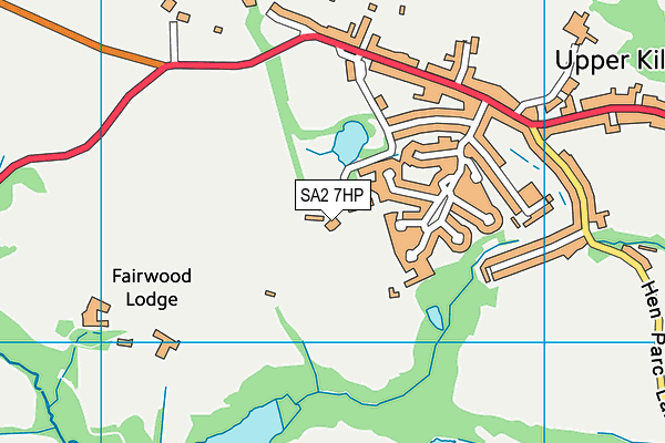 SA2 7HP map - OS VectorMap District (Ordnance Survey) SA2 7HP map - OS VectorMap District (Ordnance Survey)