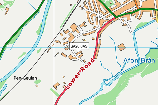 SA20 0AS map - OS VectorMap District (Ordnance Survey) SA20 0AS map - OS VectorMap District (Ordnance Survey)