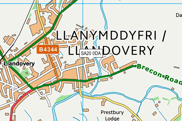 SA20 0DA map - OS VectorMap District (Ordnance Survey) SA20 0DA map - OS VectorMap District (Ordnance Survey)