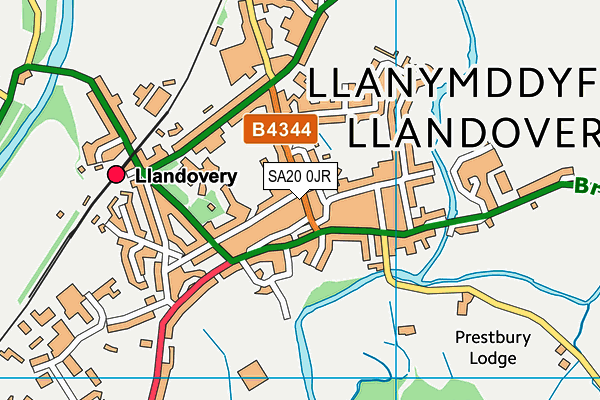 SA20 0JR map - OS VectorMap District (Ordnance Survey) SA20 0JR map - OS VectorMap District (Ordnance Survey)