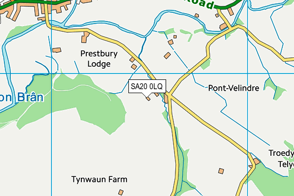SA20 0LQ map - OS VectorMap District (Ordnance Survey) SA20 0LQ map - OS VectorMap District (Ordnance Survey)