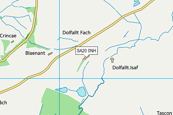 SA20 0NH map - OS VectorMap District (Ordnance Survey) SA20 0NH map - OS VectorMap District (Ordnance Survey)