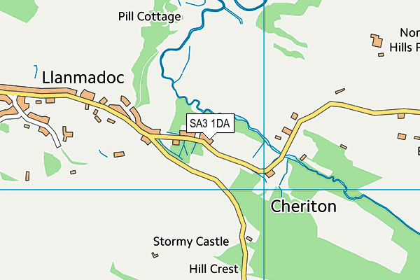SA3 1DA map - OS VectorMap District (Ordnance Survey) SA3 1DA map - OS VectorMap District (Ordnance Survey)
