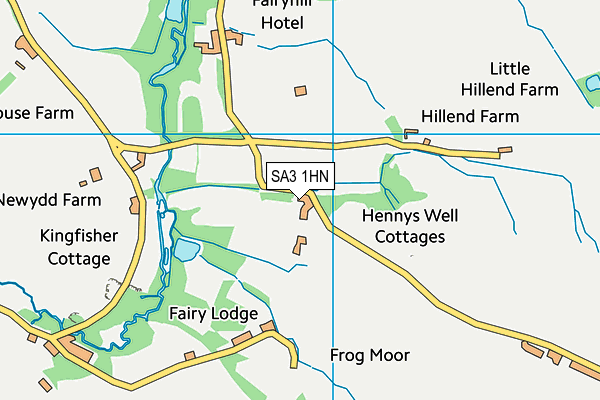 SA3 1HN map - OS VectorMap District (Ordnance Survey) SA3 1HN map - OS VectorMap District (Ordnance Survey)