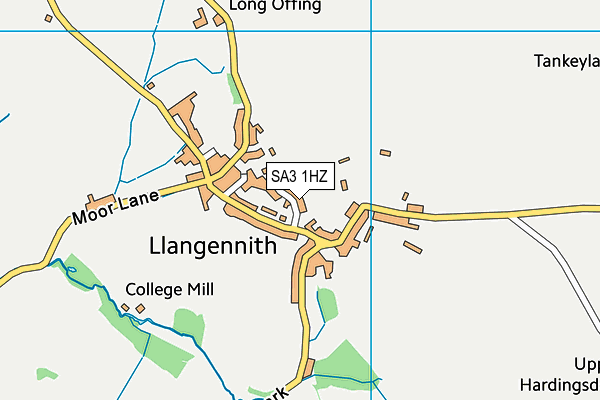 SA3 1HZ map - OS VectorMap District (Ordnance Survey) SA3 1HZ map - OS VectorMap District (Ordnance Survey)