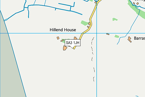 SA3 1JH map - OS VectorMap District (Ordnance Survey) SA3 1JH map - OS VectorMap District (Ordnance Survey)