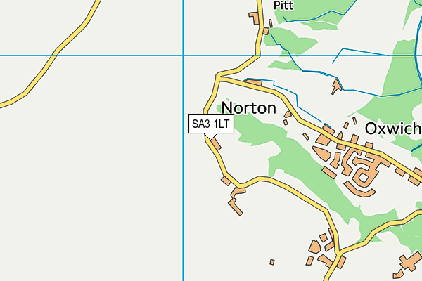 SA3 1LT map - OS VectorMap District (Ordnance Survey) SA3 1LT map - OS VectorMap District (Ordnance Survey)