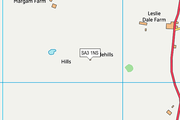 SA3 1NS map - OS VectorMap District (Ordnance Survey) SA3 1NS map - OS VectorMap District (Ordnance Survey)