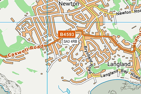 SA3 4RB map - OS VectorMap District (Ordnance Survey) SA3 4RB map - OS VectorMap District (Ordnance Survey)