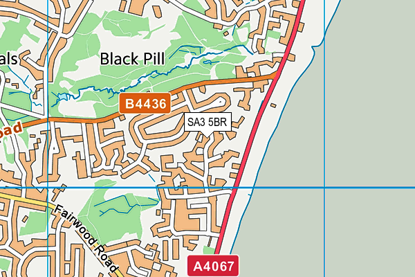 SA3 5BR map - OS VectorMap District (Ordnance Survey) SA3 5BR map - OS VectorMap District (Ordnance Survey)