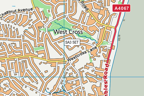 SA3 5ET map - OS VectorMap District (Ordnance Survey) SA3 5ET map - OS VectorMap District (Ordnance Survey)
