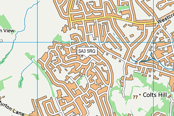 SA3 5RQ map - OS VectorMap District (Ordnance Survey) SA3 5RQ map - OS VectorMap District (Ordnance Survey)