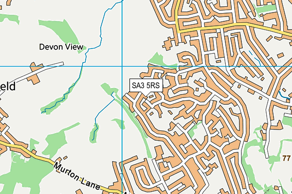 SA3 5RS map - OS VectorMap District (Ordnance Survey) SA3 5RS map - OS VectorMap District (Ordnance Survey)