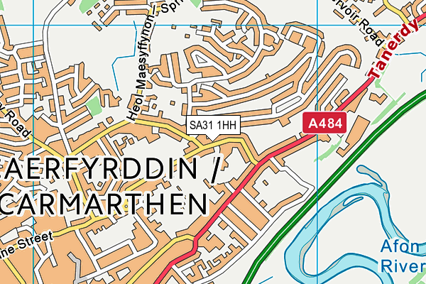 SA31 1HH map - OS VectorMap District (Ordnance Survey) SA31 1HH map - OS VectorMap District (Ordnance Survey)