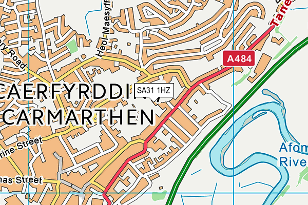 SA31 1HZ map - OS VectorMap District (Ordnance Survey) SA31 1HZ map - OS VectorMap District (Ordnance Survey)