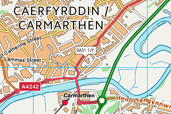 SA31 1JY map - OS VectorMap District (Ordnance Survey) SA31 1JY map - OS VectorMap District (Ordnance Survey)