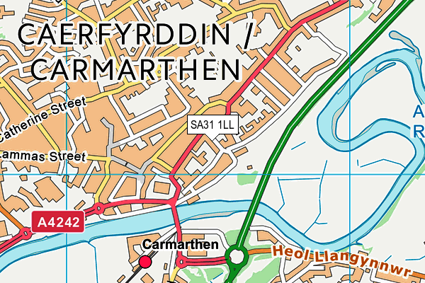 SA31 1LL map - OS VectorMap District (Ordnance Survey) SA31 1LL map - OS VectorMap District (Ordnance Survey)