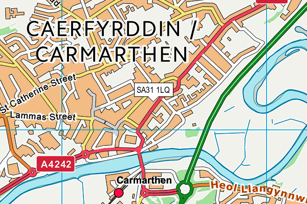 SA31 1LQ map - OS VectorMap District (Ordnance Survey) SA31 1LQ map - OS VectorMap District (Ordnance Survey)