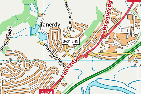 SA31 2HN map - OS VectorMap District (Ordnance Survey) SA31 2HN map - OS VectorMap District (Ordnance Survey)