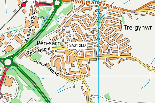 SA31 2LD map - OS VectorMap District (Ordnance Survey) SA31 2LD map - OS VectorMap District (Ordnance Survey)