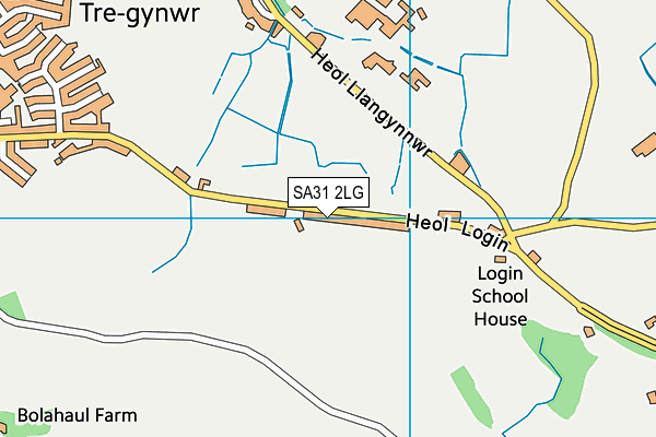 SA31 2LG map - OS VectorMap District (Ordnance Survey) SA31 2LG map - OS VectorMap District (Ordnance Survey)