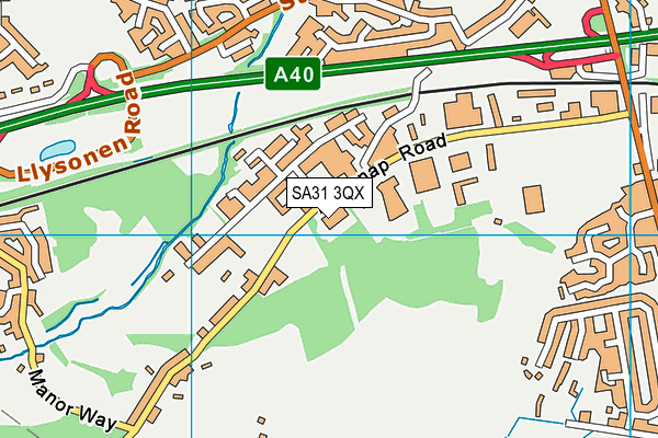 SA31 3QX map - OS VectorMap District (Ordnance Survey) SA31 3QX map - OS VectorMap District (Ordnance Survey)