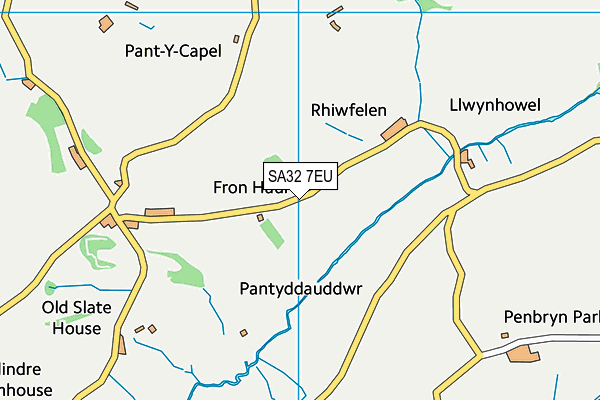 SA32 7EU map - OS VectorMap District (Ordnance Survey) SA32 7EU map - OS VectorMap District (Ordnance Survey)