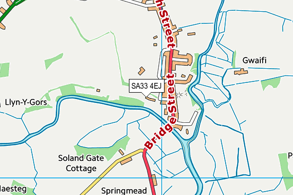 SA33 4EJ map - OS VectorMap District (Ordnance Survey)