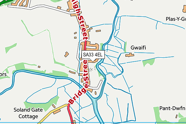 SA33 4EL map - OS VectorMap District (Ordnance Survey) SA33 4EL map - OS VectorMap District (Ordnance Survey)
