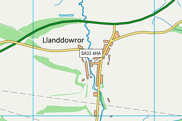 SA33 4HA map - OS VectorMap District (Ordnance Survey)