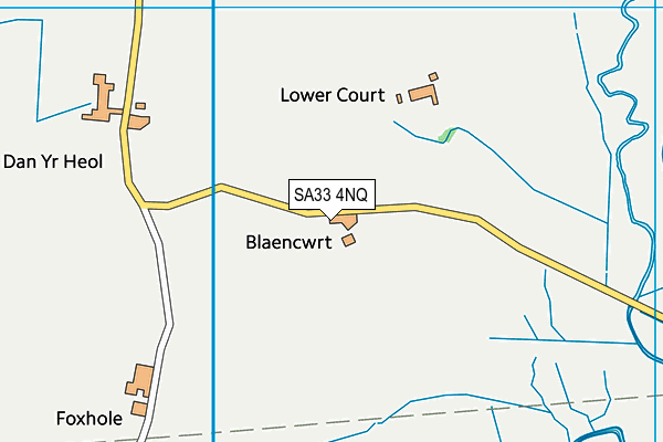 SA33 4NQ map - OS VectorMap District (Ordnance Survey) SA33 4NQ map - OS VectorMap District (Ordnance Survey)