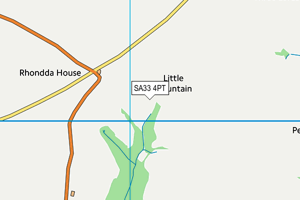 SA33 4PT map - OS VectorMap District (Ordnance Survey) SA33 4PT map - OS VectorMap District (Ordnance Survey)
