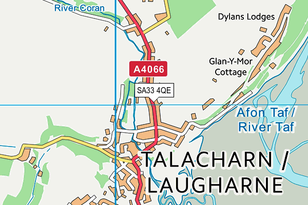 SA33 4QE map - OS VectorMap District (Ordnance Survey)