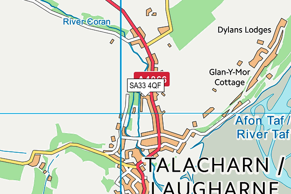SA33 4QF map - OS VectorMap District (Ordnance Survey) SA33 4QF map - OS VectorMap District (Ordnance Survey)