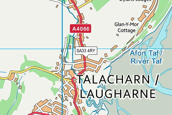 SA33 4RY map - OS VectorMap District (Ordnance Survey)