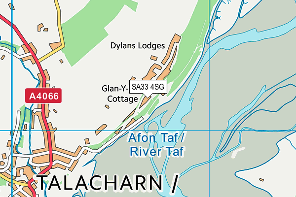 SA33 4SG map - OS VectorMap District (Ordnance Survey) SA33 4SG map - OS VectorMap District (Ordnance Survey)