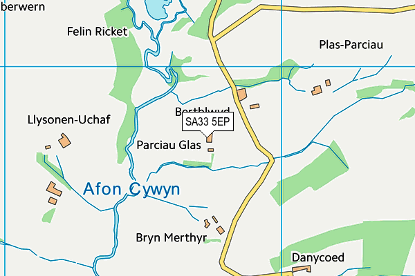 SA33 5EP map - OS VectorMap District (Ordnance Survey) SA33 5EP map - OS VectorMap District (Ordnance Survey)