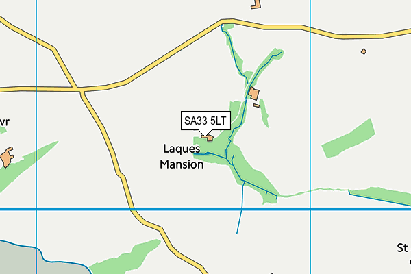 SA33 5LT map - OS VectorMap District (Ordnance Survey) SA33 5LT map - OS VectorMap District (Ordnance Survey)