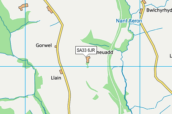 SA33 6JR map - OS VectorMap District (Ordnance Survey) SA33 6JR map - OS VectorMap District (Ordnance Survey)