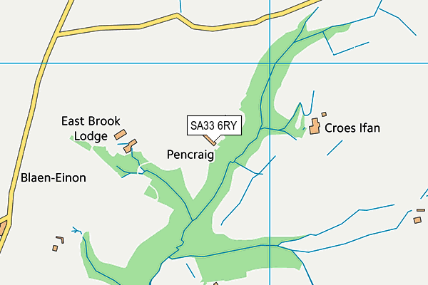 SA33 6RY map - OS VectorMap District (Ordnance Survey) SA33 6RY map - OS VectorMap District (Ordnance Survey)
